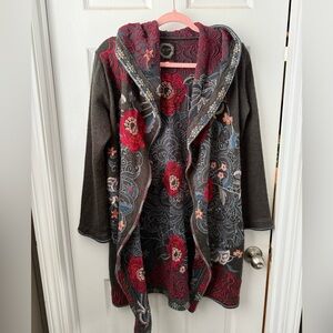 Johnny was embroidered cardigan